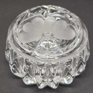 NOT FOR SALE Princess House Crystal Vanity Trinket Box Romance